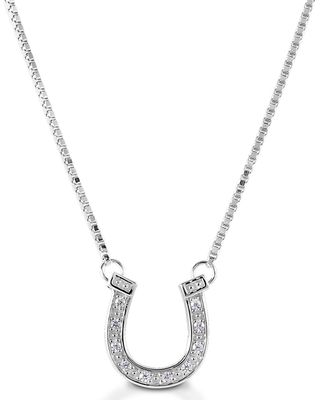 Kelly Herd Women's Pave Horseshoe Necklace