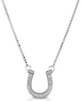 Kelly Herd Women's Pave Horseshoe Necklace