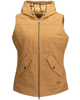 Outback Trading Co Women's Heidi Canvas Hooded Vest - Plus
