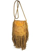 Kobler Tooled Fringe Leather Handbag