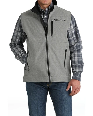 Cinch Men's Striped Logo Bonded Vest