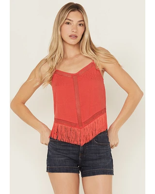 Idyllwind Women's Briarwick Jacquard Fringe Sleeveless Tank Top