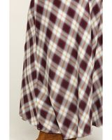 Stetson Women's Brown Plaid Maxi Skirt