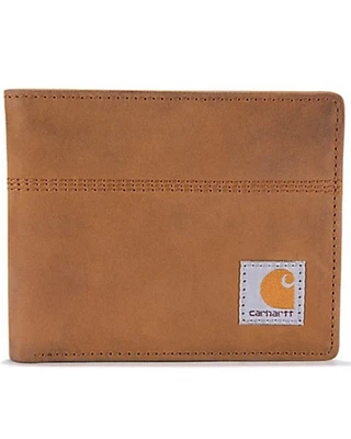 Carhartt Men's Leather Bifold Wallet