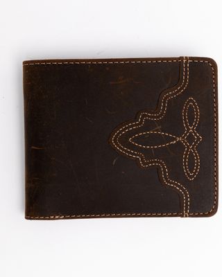 Cody James Men's Boot Stitch Bi-Fold Leather Wallet