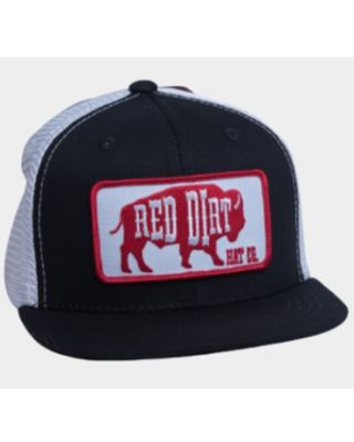 Red Dirt Hat Boys' Buffalo Silhouette Logo Patch Mesh Back Ball Cap