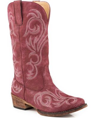 Roper Women's Raspberry Riley Vintage Western Boots - Snip Toe
