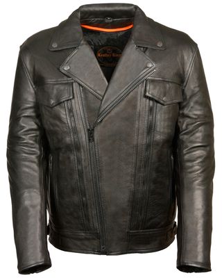 Milwaukee Leather Men's Utility Pocket Motorcycle Jacket - 3X