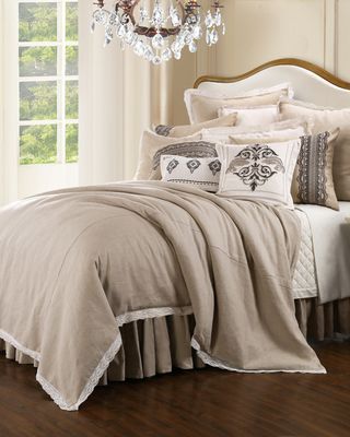 HiEnd Accents Cream Charlotte Bedding Collection - King