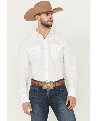 Gibson Men's Solid Long Sleeve Pearl Snap Western Shirt