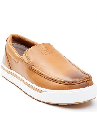 Twisted X Men's Brown Slip-On Casual Sneakers - Moc Toe