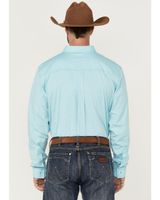 Rank 45 Men's Heeler Textured Solid Long Sleeve Button-Down Western Shirt