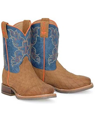Tin Haul Boys' Crossed Western Boots - Square Toe