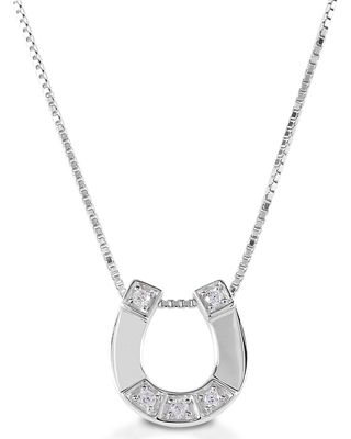 Kelly Herd Women's Small Horseshoe Pendant Necklace