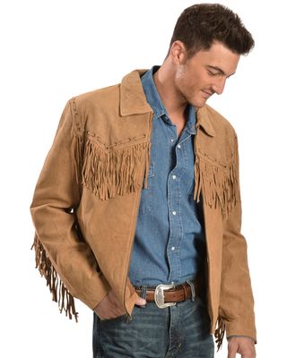 Black Boar Suede Jean Jacket 