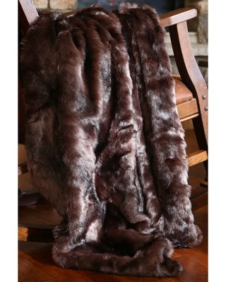 Carstens Brown Bear Fur Throw Blanket