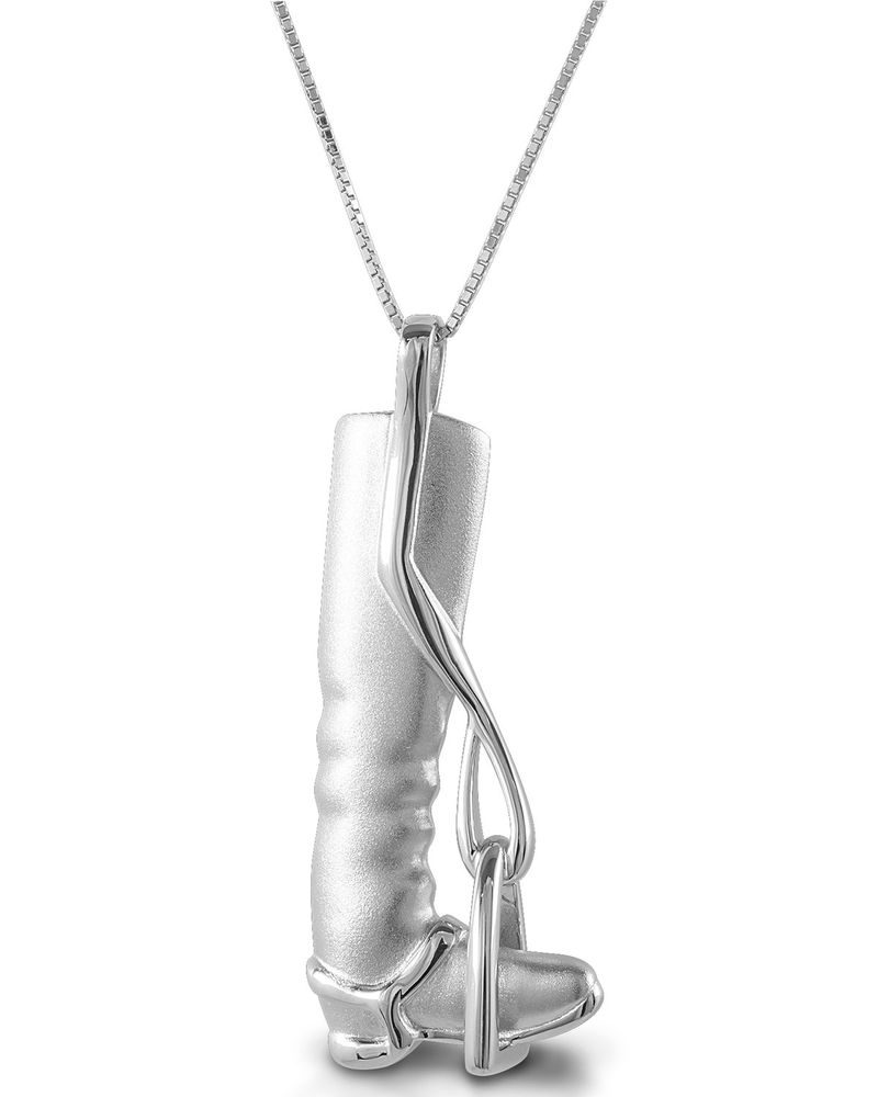 Kelly Herd Women's Large Tall Boot Stirrup Necklace