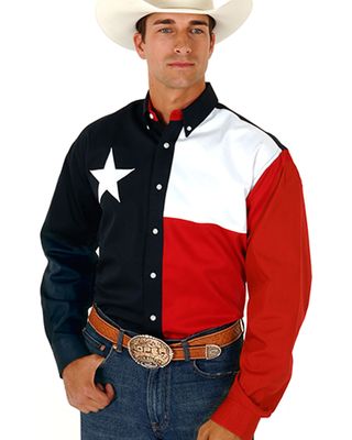Roper Texas Flag Shirt