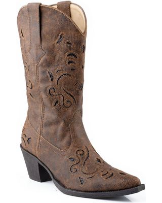 Roper Women's Glitter Underlay Western Boots