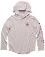 Carhartt Toddler Girls' Grey Southwestern Print Logo Sleeve Hooded T-Shirt