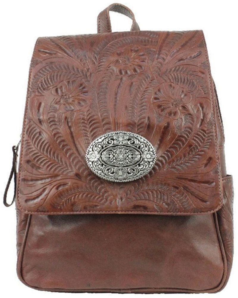 American West Women's Lariats Hand Tooled Backpack