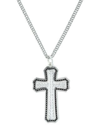 Montana Silversmiths Women's Pinpoints & Wheat Cross Necklace