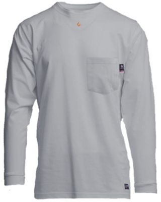 Lapco Men's FR Long Sleeve Work Pocket T-Shirt