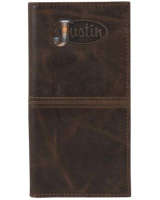 Justin Men's Brown Serape Logo Rodeo Wallet