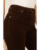 Rollas Women's Brown Eastcoast Flare Corduroy Pants