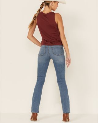 Lola Jeans Women's Light Wash High-Rise Straight Jeans
