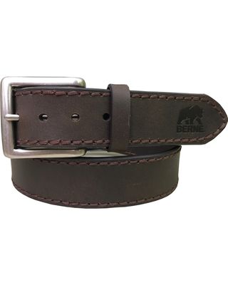 Berne Men's Heavy Stitch Genuine Leather Belt