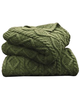HiEnd Accents Cable Knit Throw Blanket