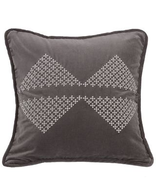 HiEnd Accents Embroidered Diamond Accent Pillow