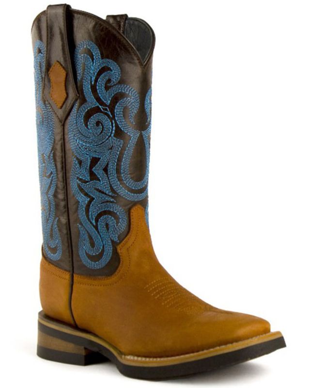 Ferrini Women's Brown Maverick Western Boots - Broad Square Toe