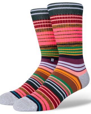 Stance Men's Multicolored Striped Palette Crew Socks