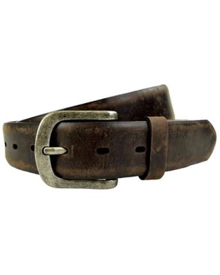 Wrangler Men's Brown Solid Leather Belt