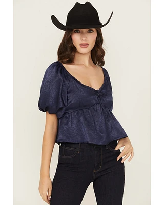 Shyanne Women's Solid Puff Sleeve Top