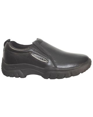 Roper Men's Performance Smooth Leather Slip-On Shoes - Round Toe