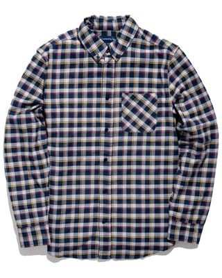 United By Blue Men's Organic Plaid Long Sleeve Western Flannel Shirt