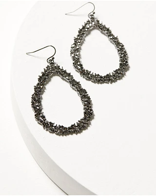 Shyanne Women's Enchanted Forest Pewter Teardrop Earrings