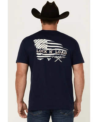 Cowboy Hardware Men's Lock & Load Short Sleeve Graphic T-Shirt