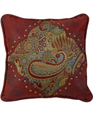 HiEnd Accents San Angelo Paisley Print Pillow