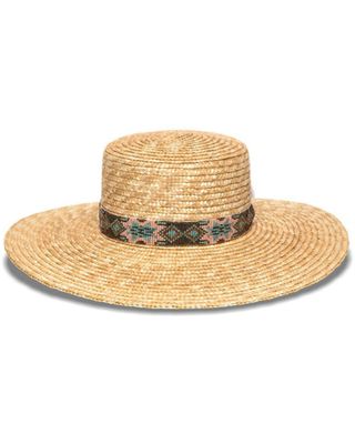 Nikki Beach Women's Bossa Straw Western Fashion Hat