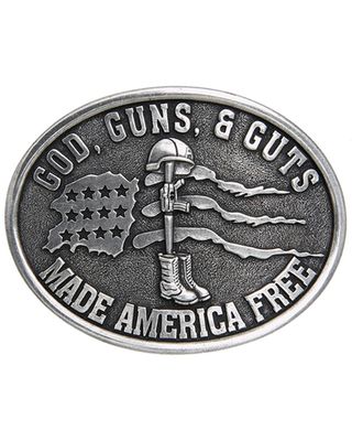 Cody James Men's God, Guns, & Guts Made America Free Buckle