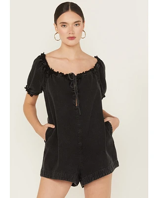 Free People Women's Daisy Denim Babydoll Romper