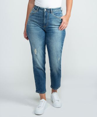 high rise mom jeans