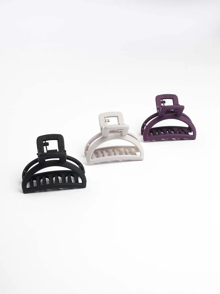 3 pack matte claw clips