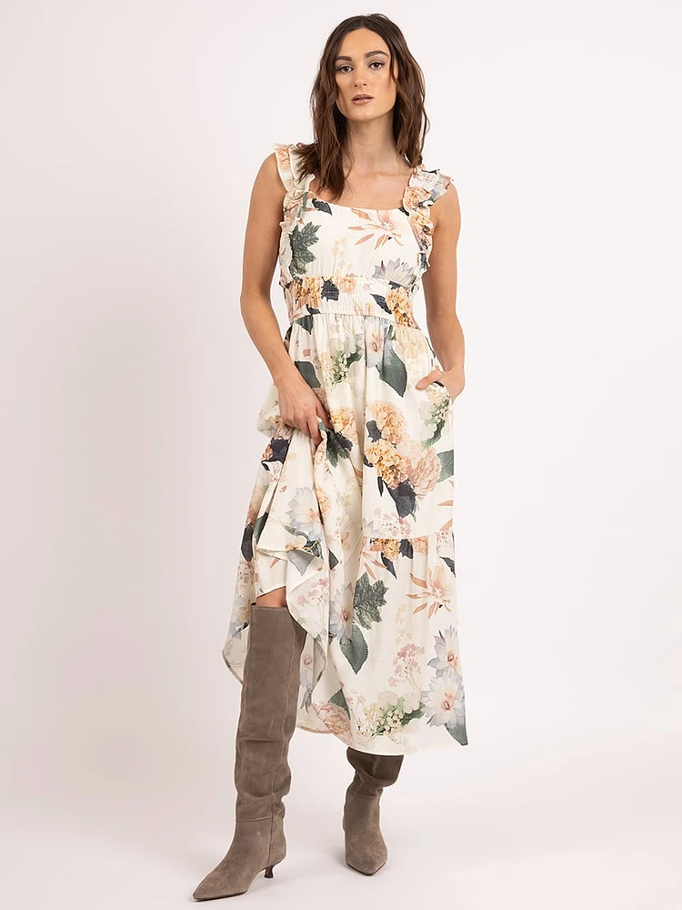 gretchen square neck maxi dress
