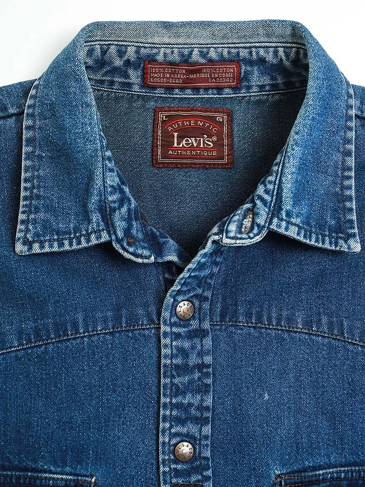 levi's copper snap denim shirt