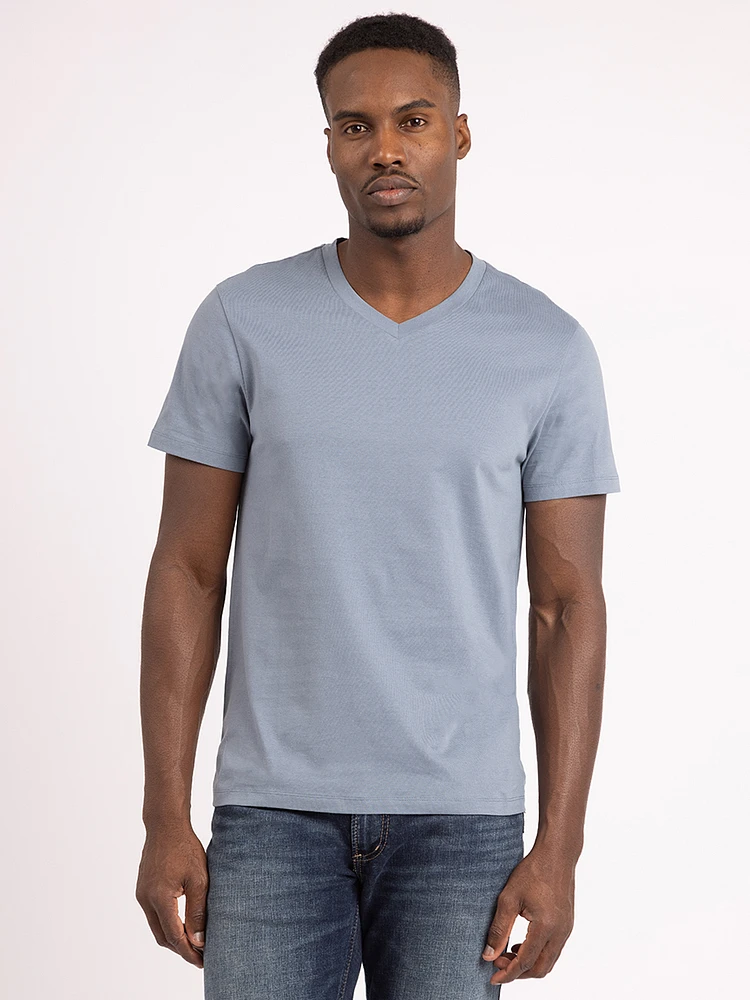 miles v neck basic tee